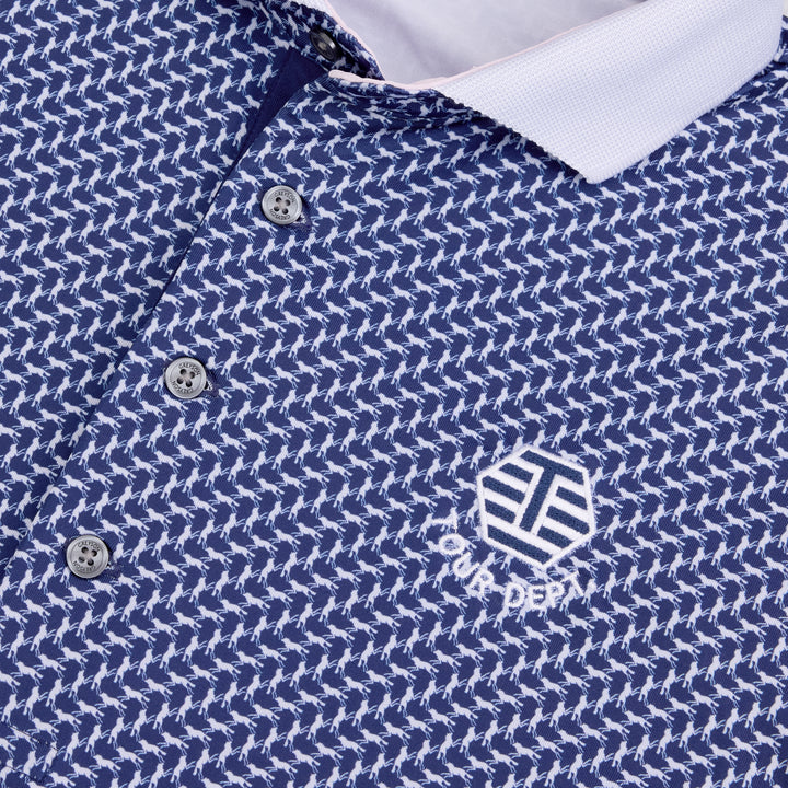 Bettinardi Greyson T-Hive Tour Dept. Dances With Wolves Polo (Maltese Blue)
