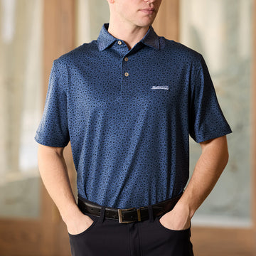 Bettinardi Peter Millar Lights Performance Jersey Polo-front model