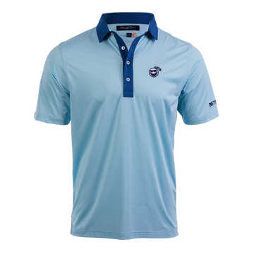 Bettinardi Straight Down Sunglasses Bomb Murphy Stripe Polo (Cool Blue)-front