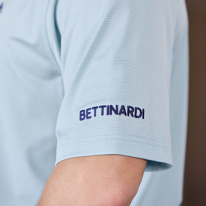 Bettinardi Straight Down Sunglasses Bomb Murphy Stripe Polo (Cool Blue)