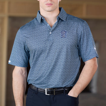Bettinardi Straight Down Lucky Cat Portrush Polo (New Indigo)