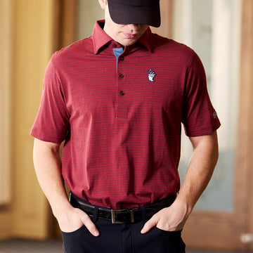 Bettinardi x Field Day Wizard Runboy Striped John 4 Button Polo- front a