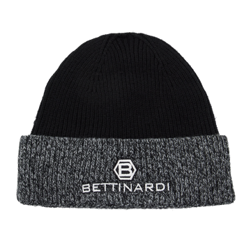 Bettinardi Merino Wool Black and Gray Beanie