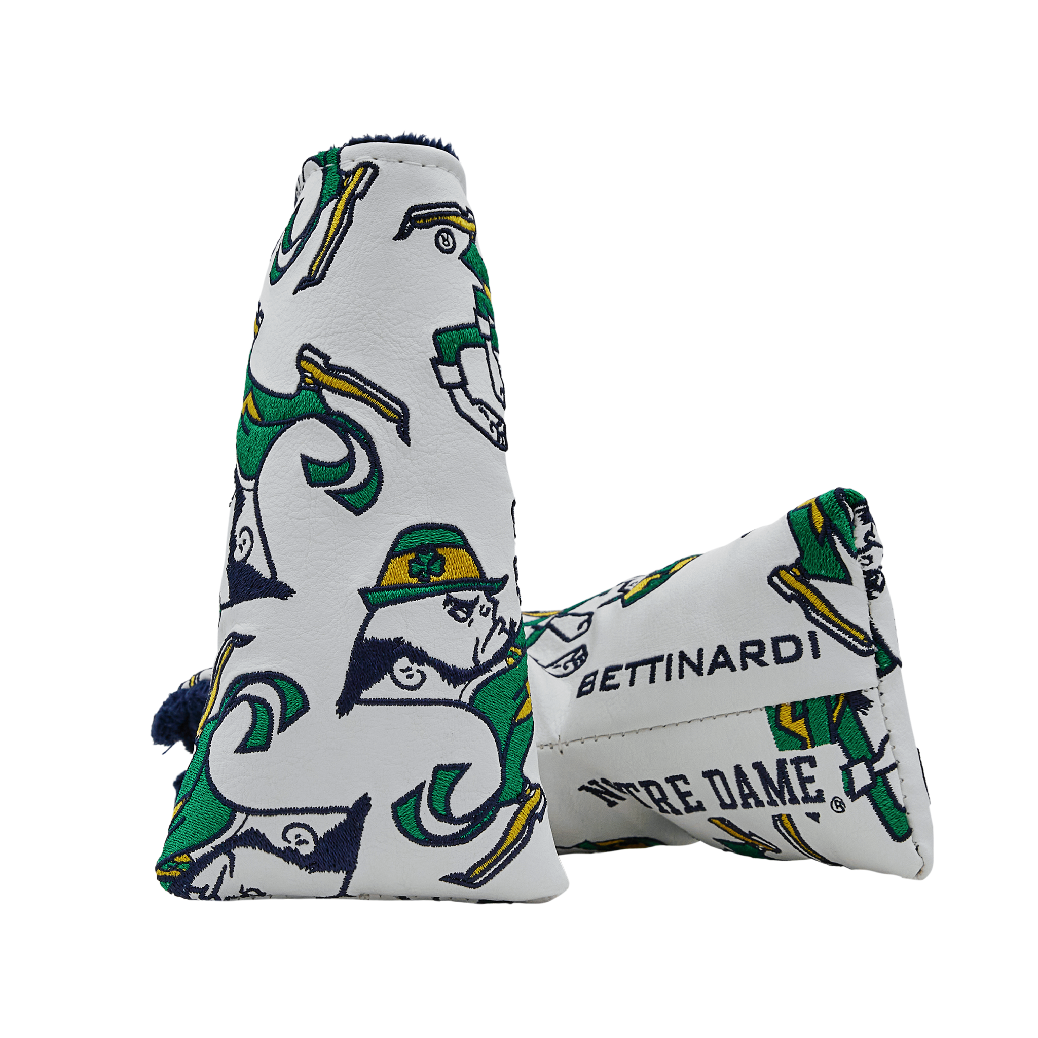 Notre Dame x Bettinardi White Dancing Leprechauns Blade Putter Headcover