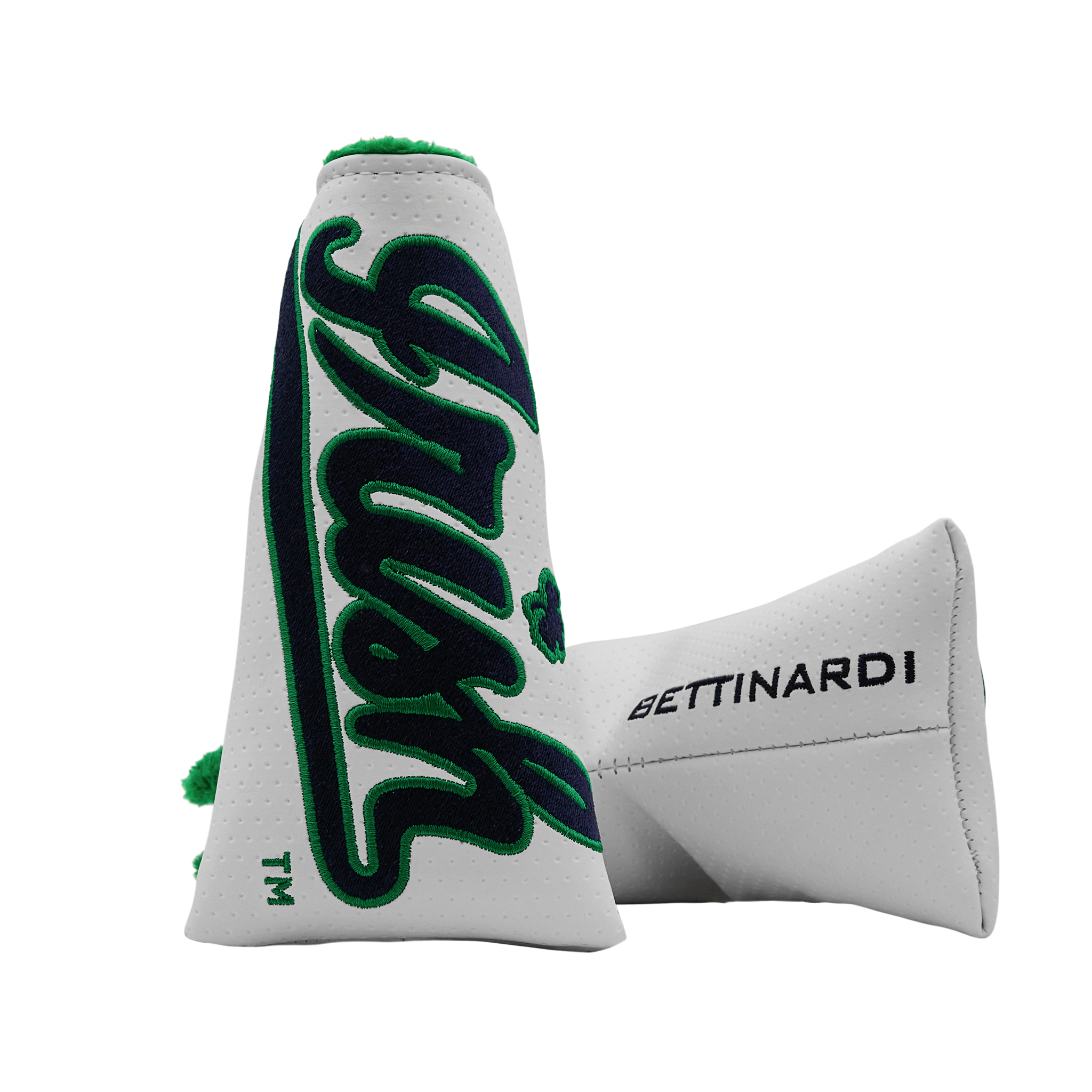 Notre Dame x Bettinardi White Irish Script Blade Putter Headcover