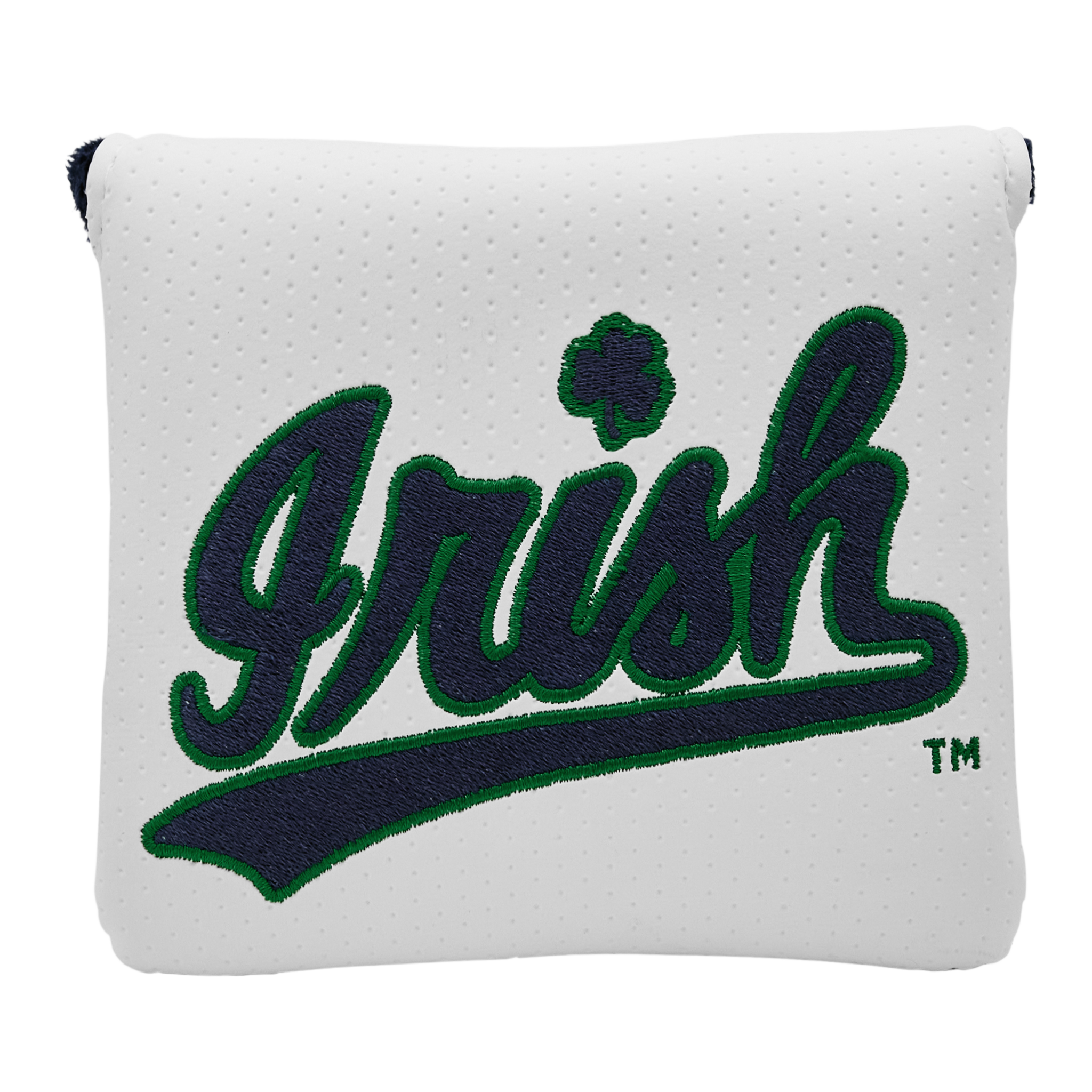 Notre Dame x Bettinardi White Irish Script Mallet Putter Headcover