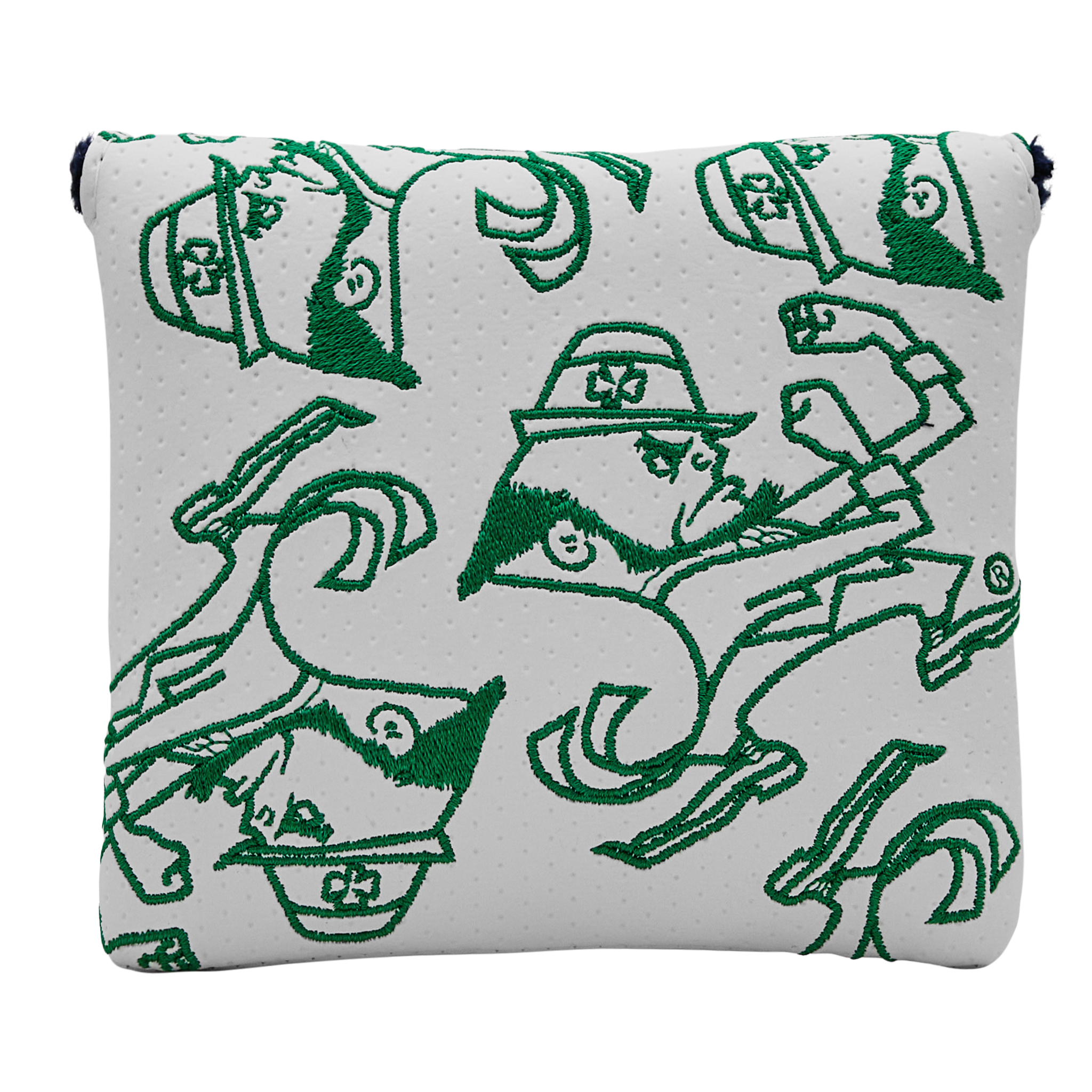 Notre Dame x Bettinardi White Dancing Leprechauns Mallet Putter Headcover