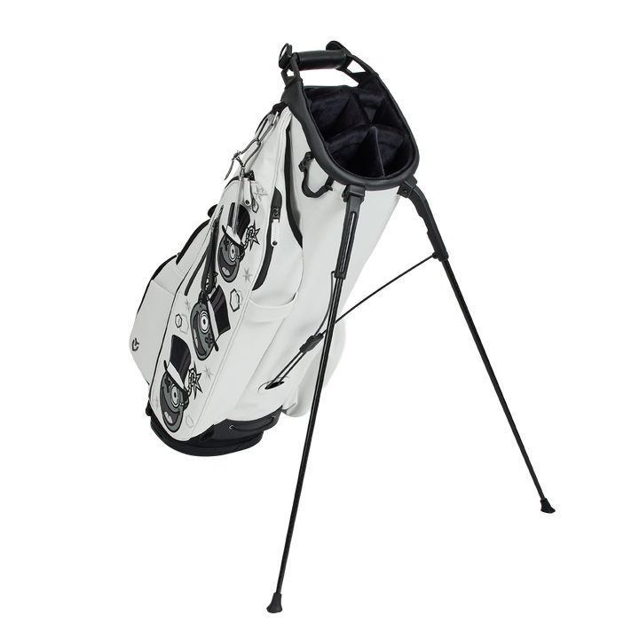 Grayscale Gangster Bomb Vessel Player V 6-Way Bag (White