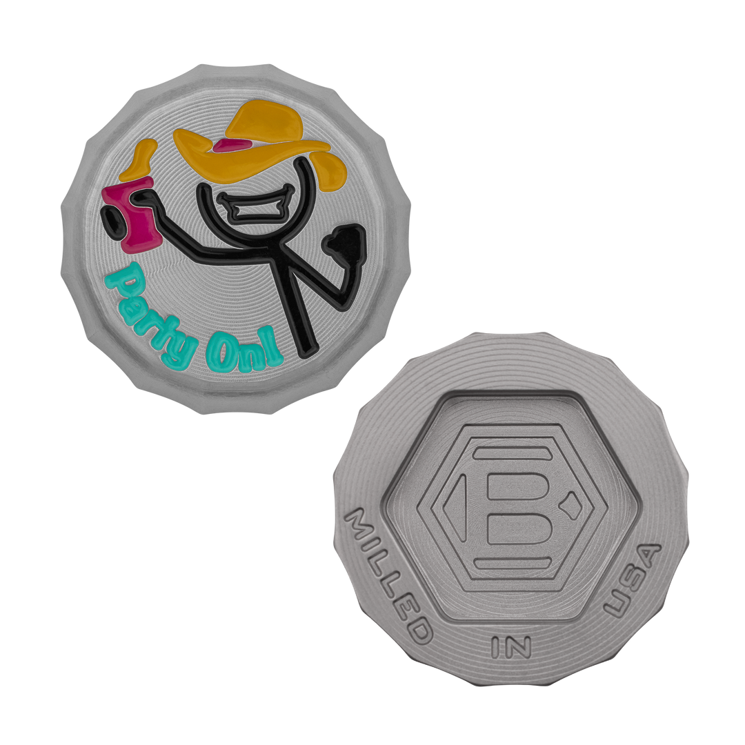 2026 Party On!™ Bottle Cap Ball Marker | Bettinardi Golf – Studio B