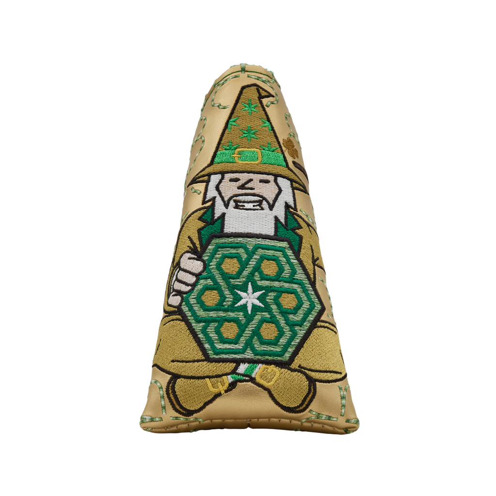 St. Patrick's Day Gold FAI Lucky Wizard Blade Putter Headcover