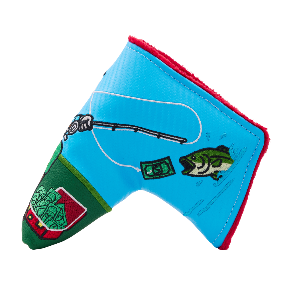 Gone Fishin' Gotcha Wizard Blade Putter Headcover- side a
