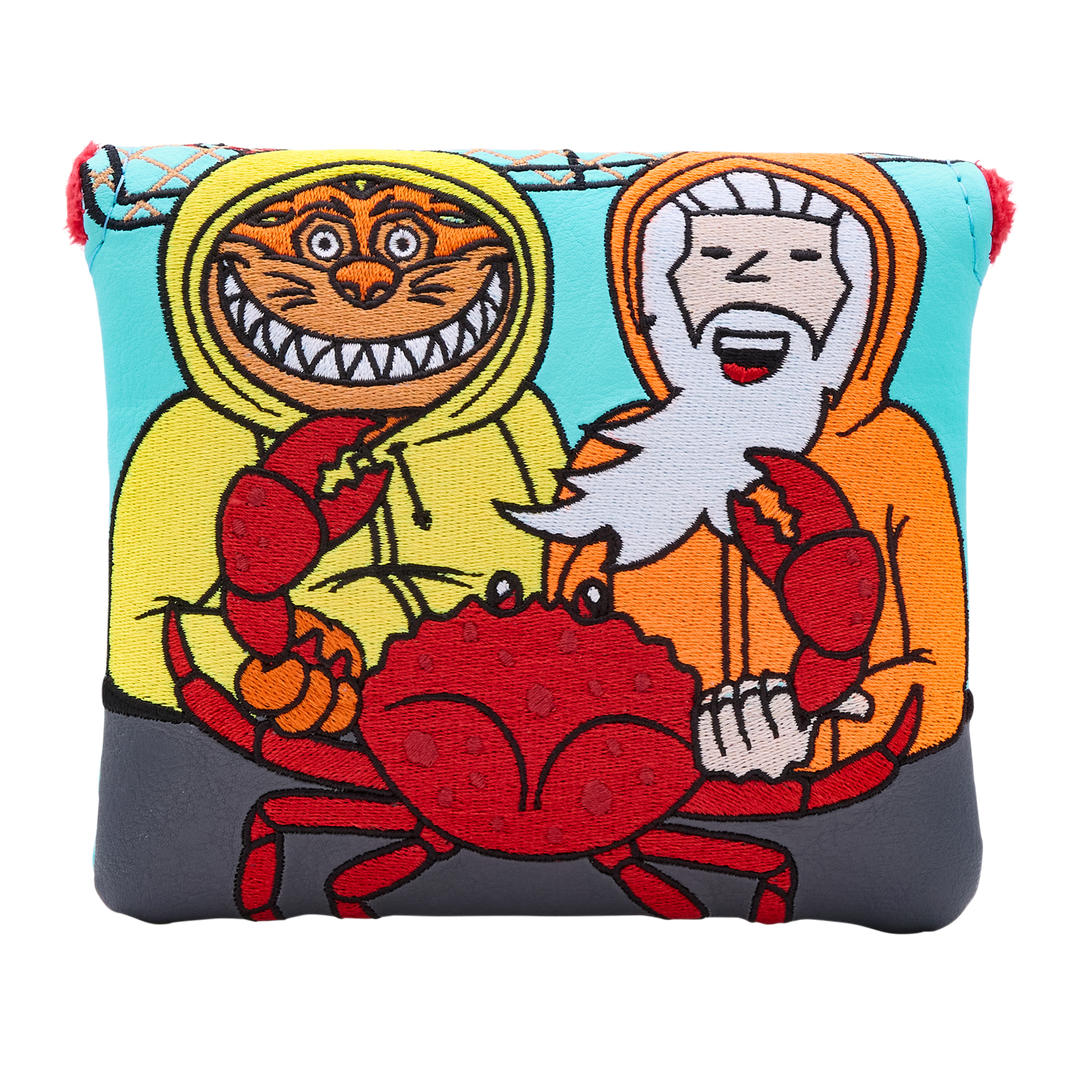 Gone Fishin' Crabbing Buddies Center-Shafted Mallet Putter Headcover- front