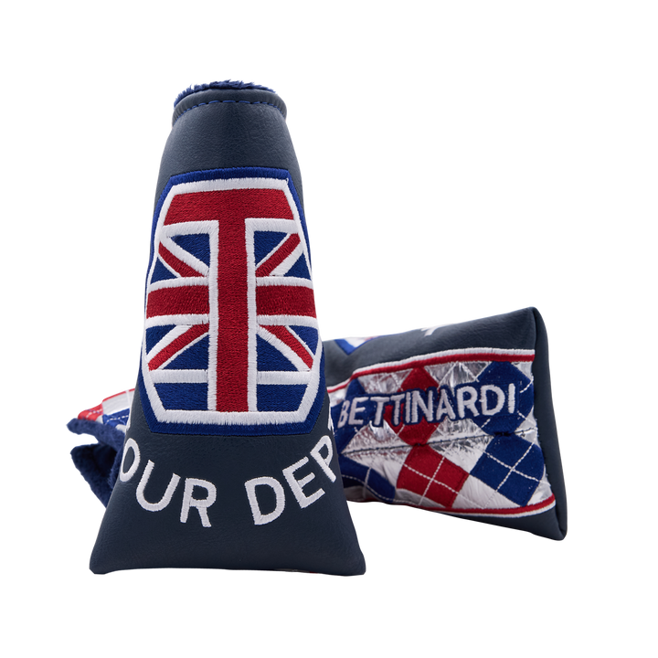 British Championship Tour Dept. Union Jack Blade Putter Headcover - Oak Brook Exclusive