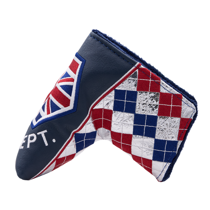 British Championship Tour Dept. Union Jack Blade Putter Headcover - Oak Brook Exclusive