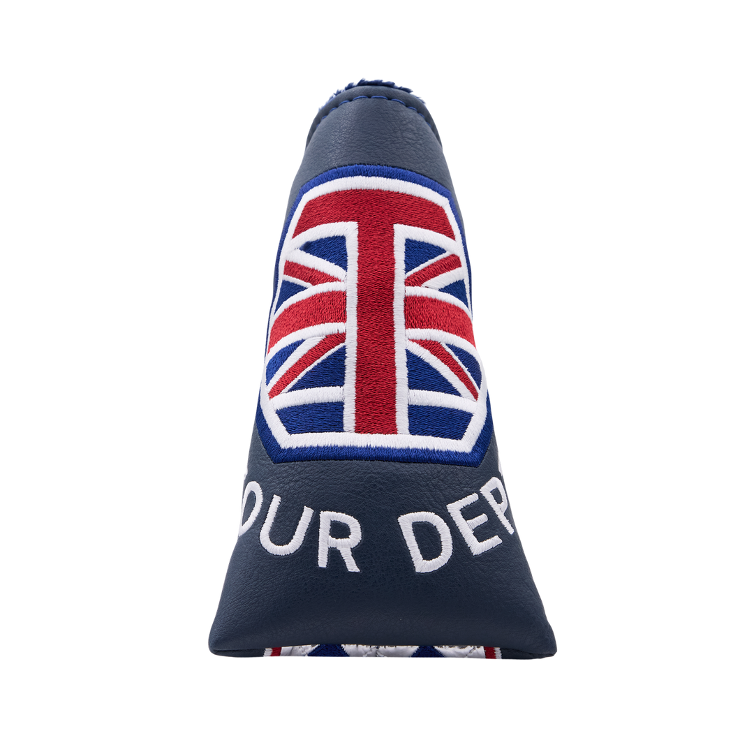British Championship Tour Dept. Union Jack Blade Putter Headcover - Oak Brook Exclusive