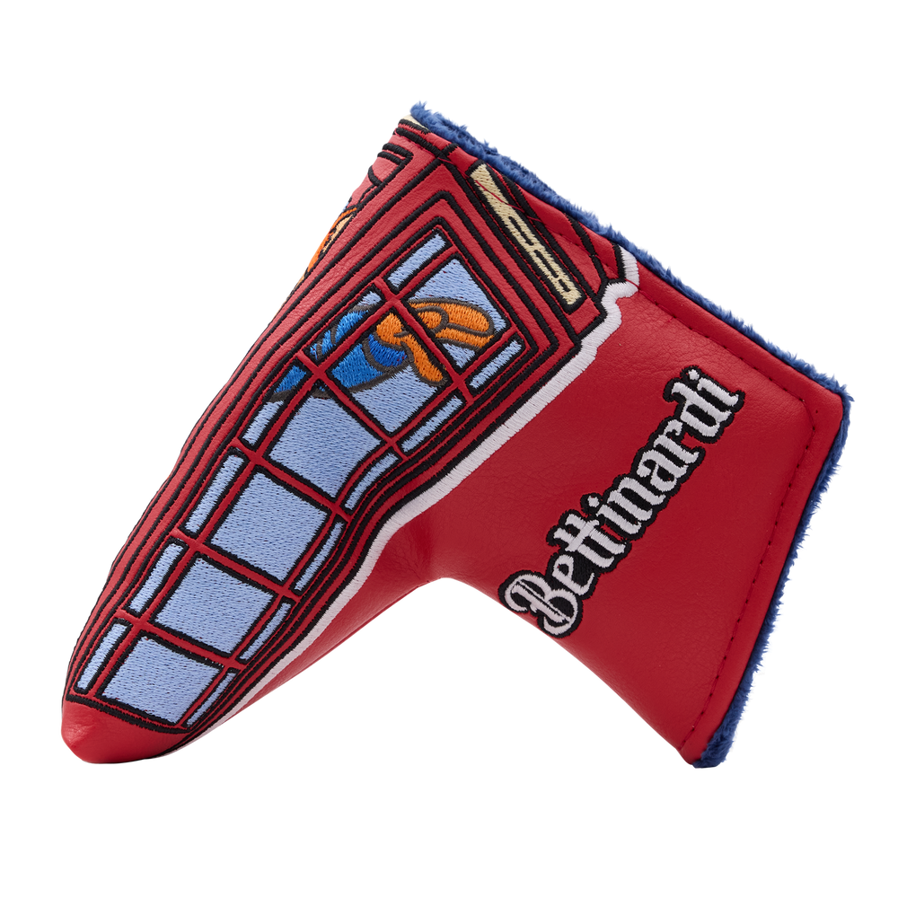 British Championship Phone Booth Fat Cat Blade Putter Headcover- side a