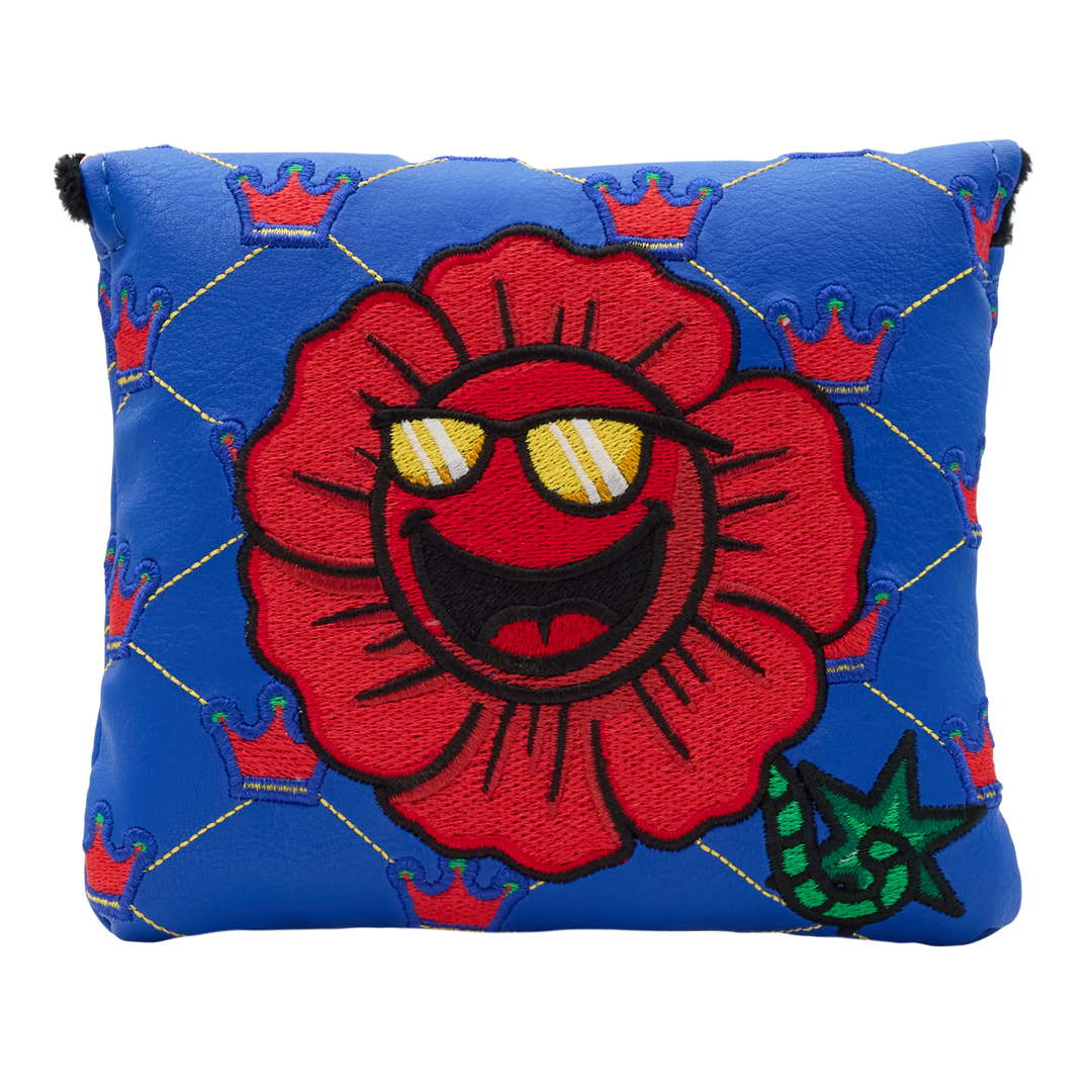 British Championship Poppy Bomb Mallet Putter Headcover- front