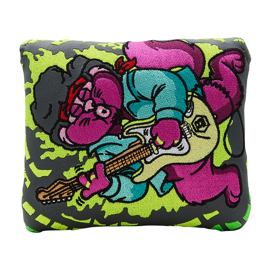 Lefty Love Kitty Hendrix Mallet Putter Headcover- front