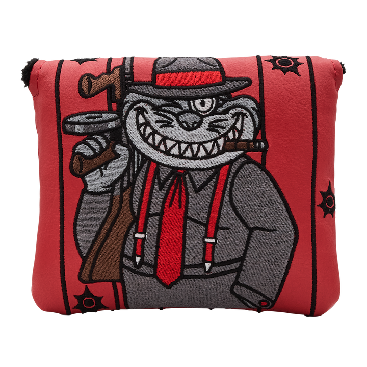 Pinstripe Gangster Cat Mallet Putter Headcover | Bettinardi Golf
