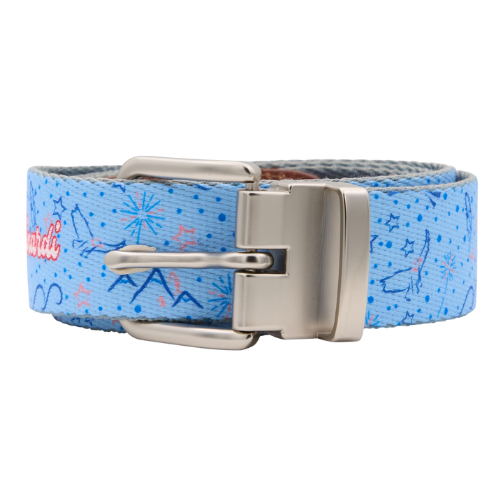 Bettinardi Peter Millar Americana Sunglasses Wizard Belt (Light Blue)