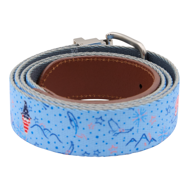 Bettinardi Peter Millar Americana Sunglasses Wizard Belt (Light Blue)