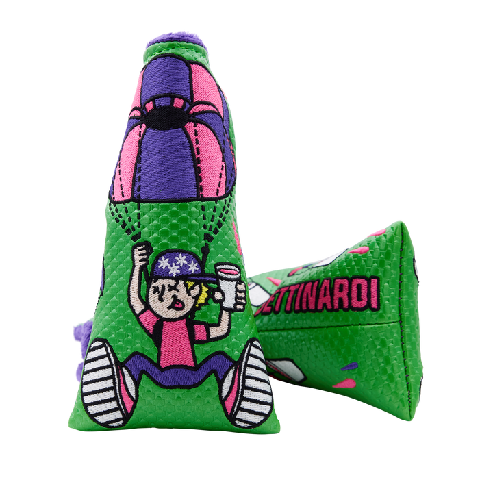 Airstrike Parachuting Betti Boy Blade Putter Headcover - Oak Brook Exclusive
