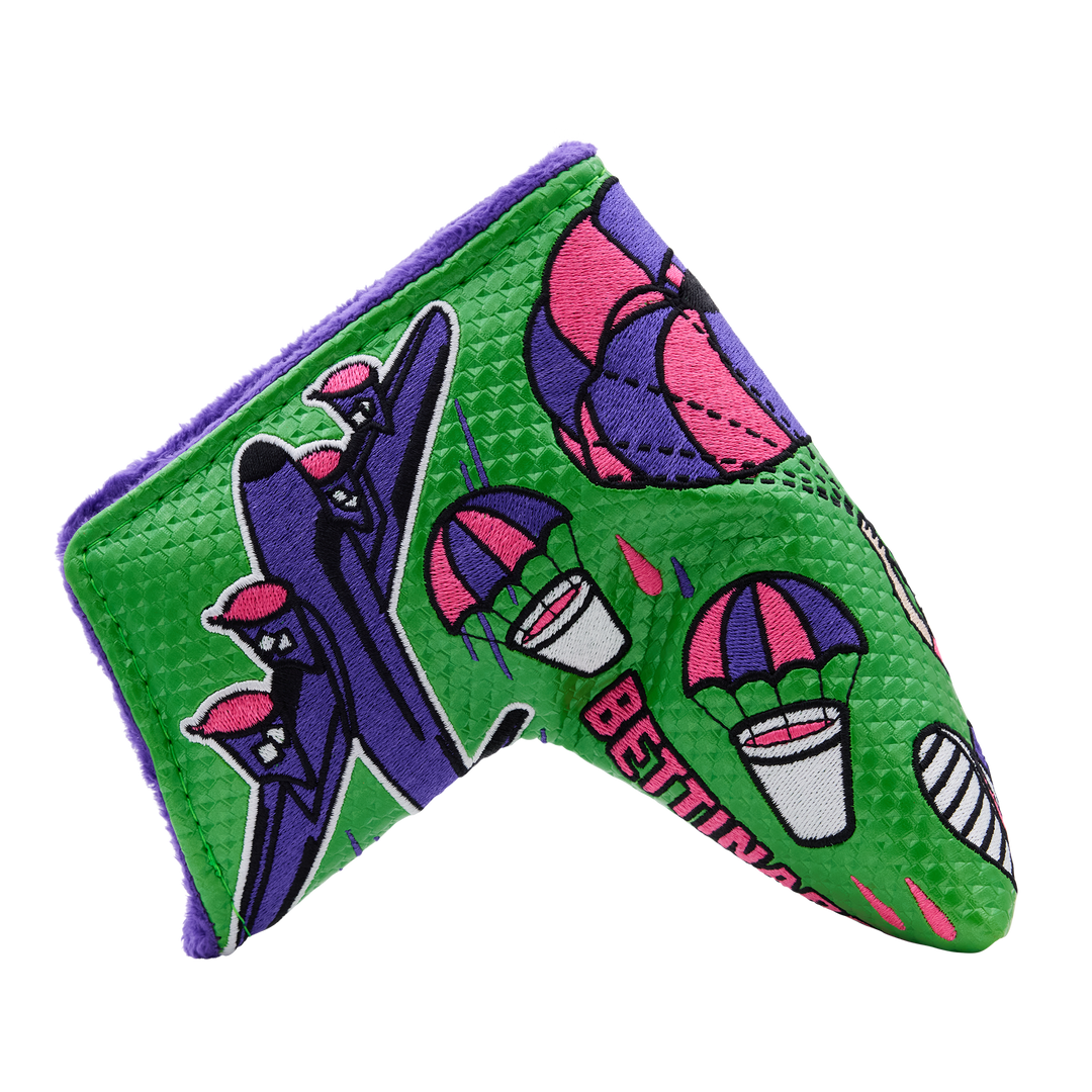 Airstrike Parachuting Betti Boy Blade Putter Headcover - Oak Brook Exclusive