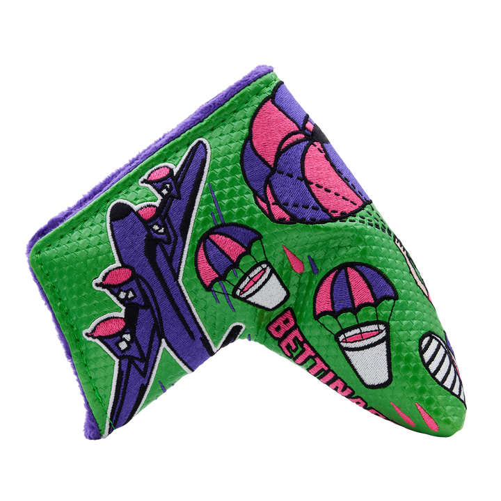 Airstrike Parachuting Betti Boy Blade Putter Headcover - Oak Brook Exclusive