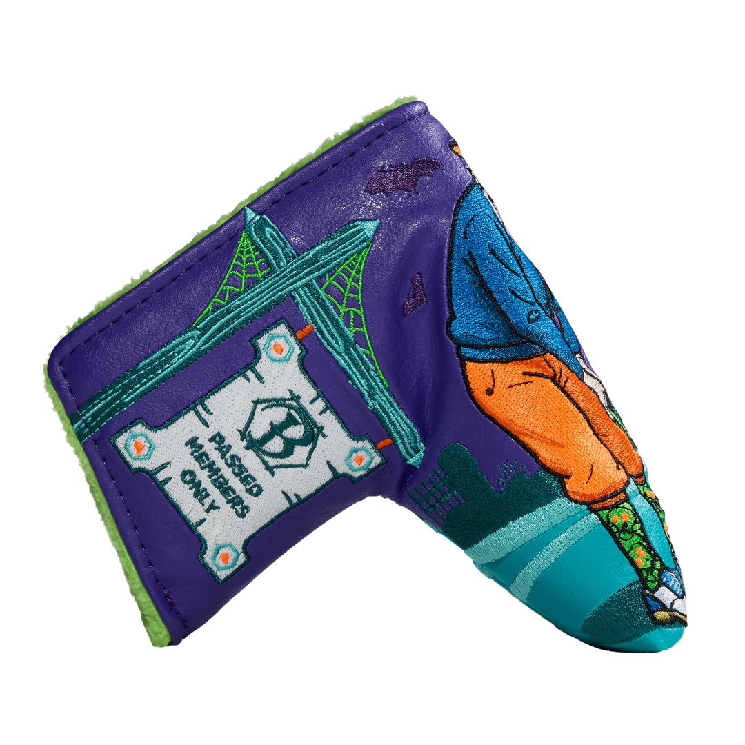 Halloween Graveyard Wizard Blade Putter Headcover