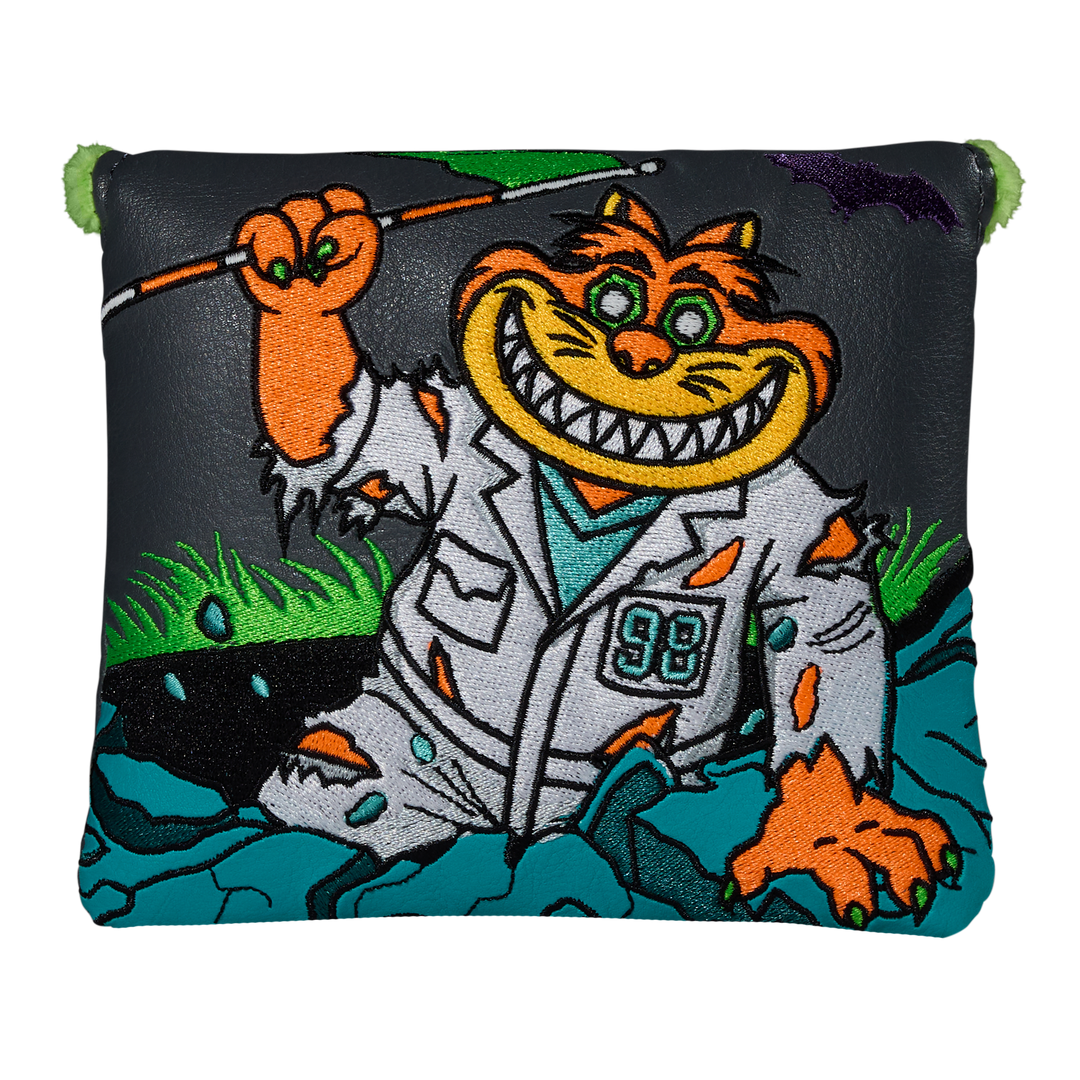 Halloween Zombie Caddie Cat Center-Shafted Mallet Putter Headcover