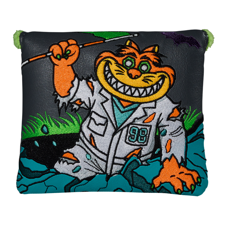 Halloween Zombie Caddie Cat Center-Shafted Mallet Putter Headcover