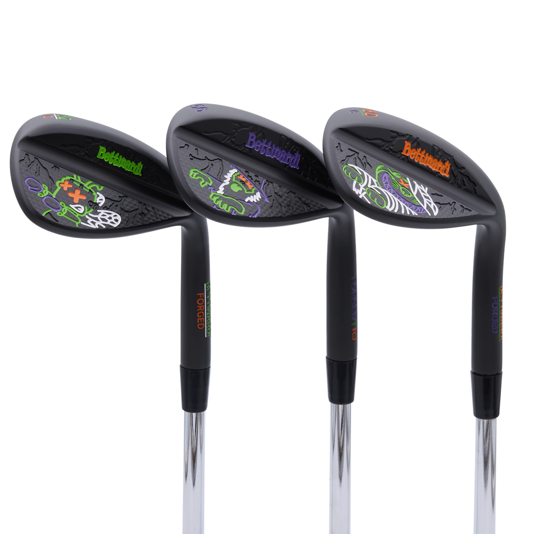 Halloween Poison Monster Multi Icon Black Ox HLX 6.0 Wedge Set (52°, 56°, 60°)- loft and grind