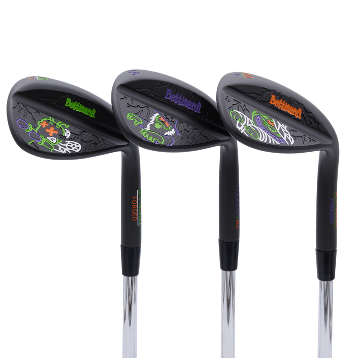 Halloween Poison Monster Multi Icon Black Ox HLX 6.0 Wedge Set (52°, 56°, 60°)- loft and grind