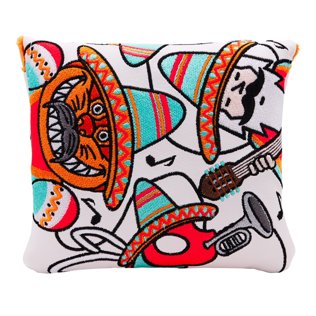 Cinco de Mayo Mariachi Multi Icon Mallet Putter Headcover