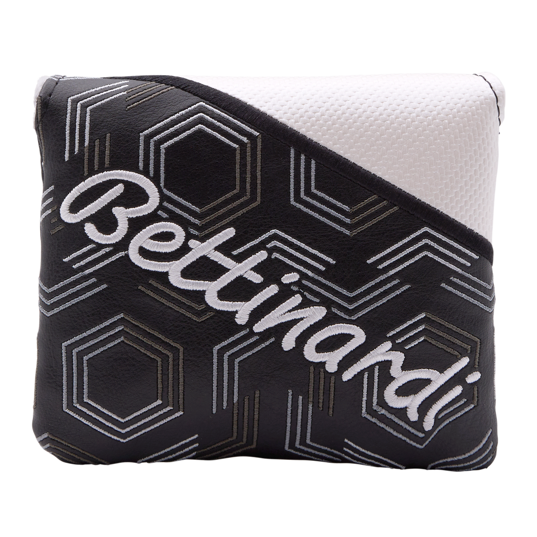 Bettinardi Geometric Mallet Putter Headcover (Black/White)- front