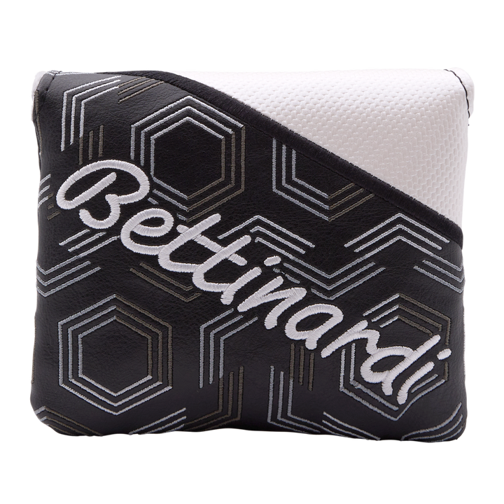 Bettinardi Geometric Mallet Putter Headcover (Black/White)- front
