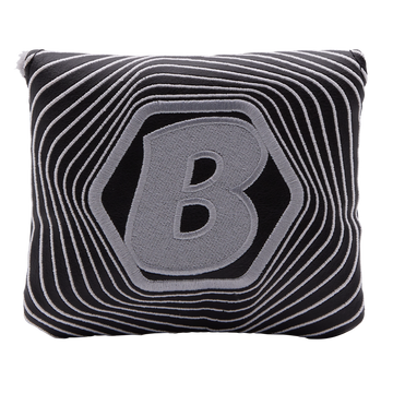 Bettinardi Hex B Spiral Mallet Putter Headcover (Black/White)- front