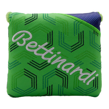 Bettinardi Geometric Center-Shafted Mallet Putter Headcover (Green/Blue)-front