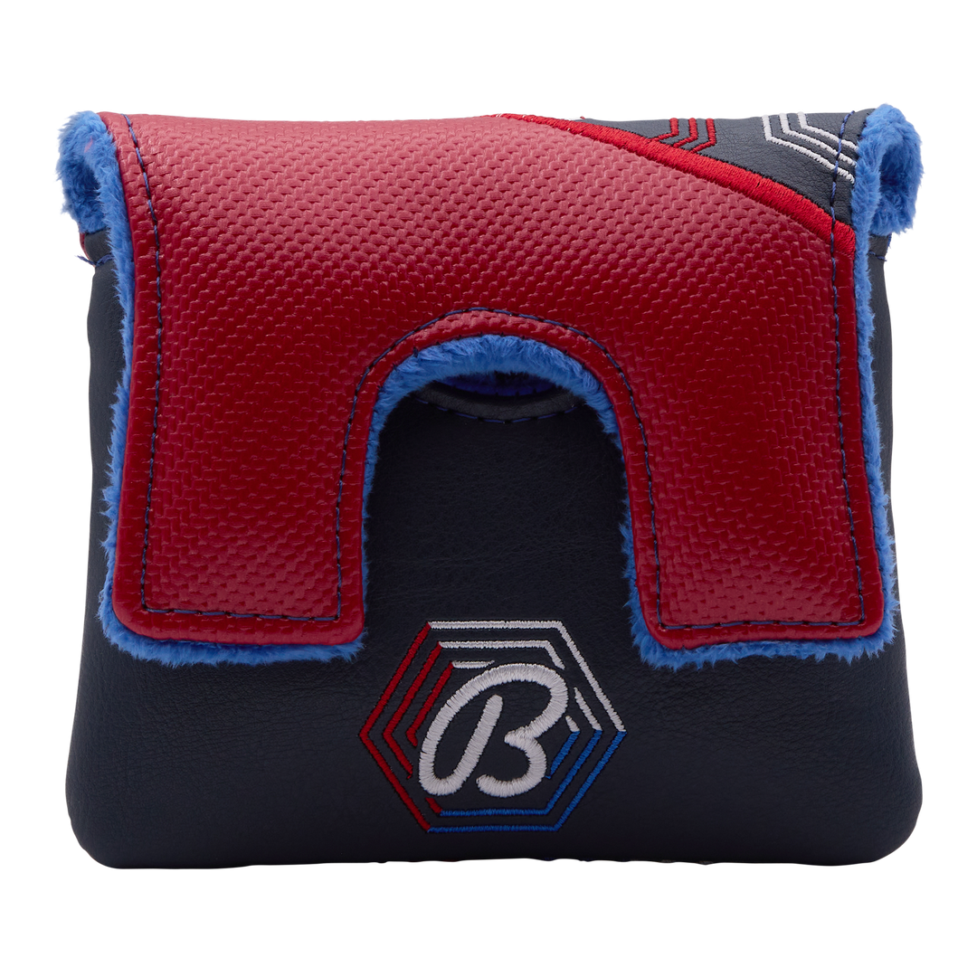 Bettinardi Geometric Center-Shafted Mallet Putter Headcover (RWB)