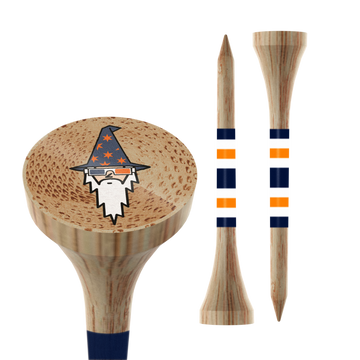 Bettinardi Western Birch Golf Co. 3D Wizard Golf Tee (Orange/White/Navy)