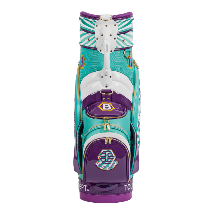 Tour Dept. T-Hive Lucky Cat Staff Bag (Teal/Purple) | Bettinardi