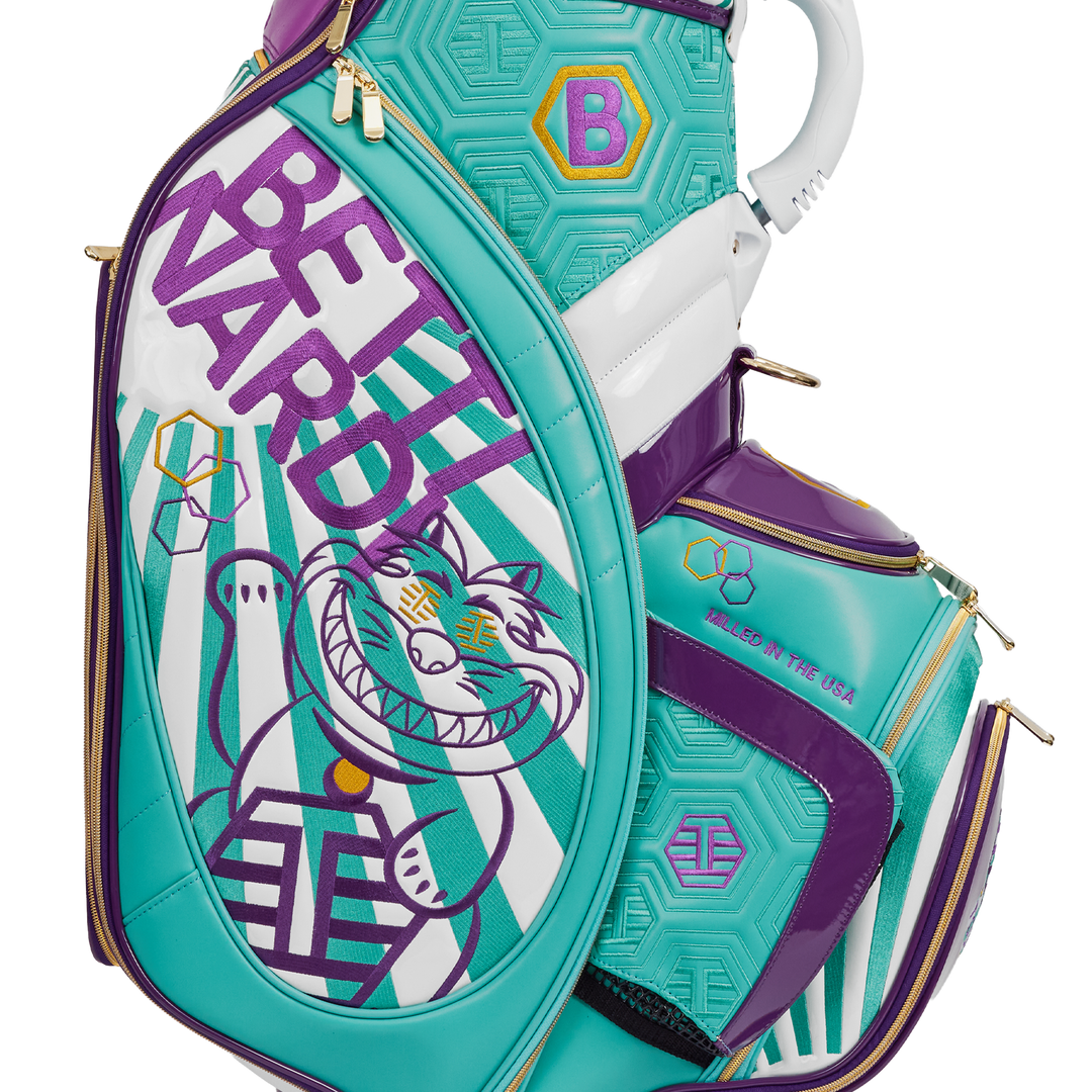 Tour Dept. T-Hive Lucky Cat Staff Bag (Teal/Purple) | Bettinardi