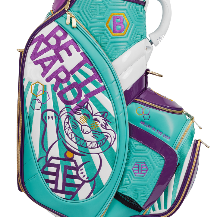 Tour Dept. T-Hive Lucky Cat Staff Bag (Teal/Purple) | Bettinardi