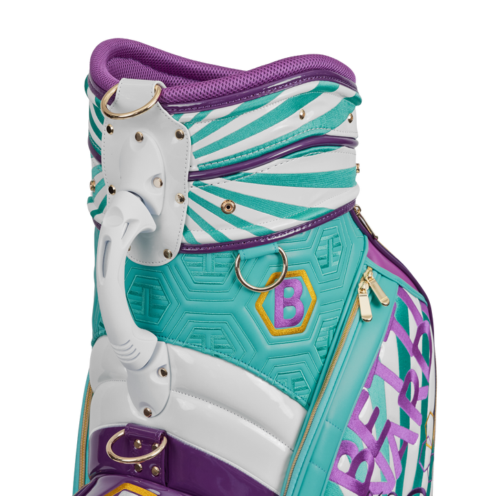 Tour Dept. T-Hive Lucky Cat Staff Bag (Teal/Purple) | Bettinardi