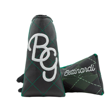 BG Script Argyle Blade Putter Headcover (Green/Black)