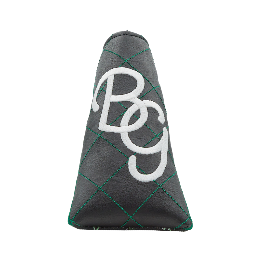 BG Script Argyle Blade Putter Headcover (Green/Black) | Bettinardi