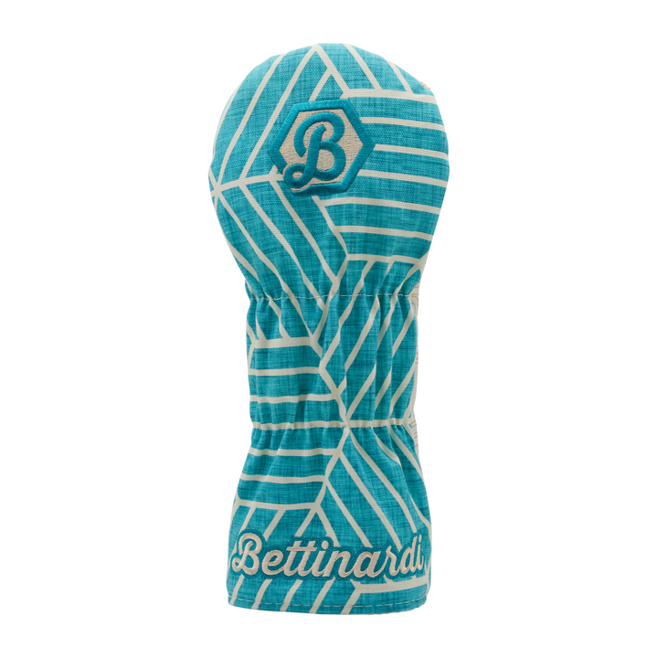 Script Hex B Geometric Honeycomb Driver Cover (Teal/Cream)
