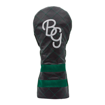 BG Script Argyle Driver Cover (Green/Black)-front