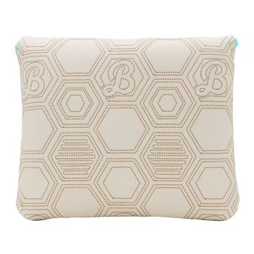 Script Hex B Geometric Honeycomb Mallet Putter Headcover (Teal/Cream)