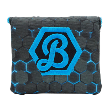 Script Hex B Dimensional Mallet Putter Headcover (Blue/Black)